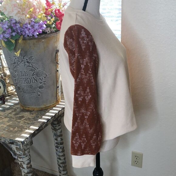 Roolee light Tan and Rust Long Sleeve Shirt - Picture 4 of 14